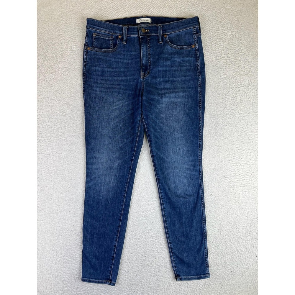 Madewell 10 High-Rise Skinny Jeans Womens 31 Blue Medium Wash Stretch Denim